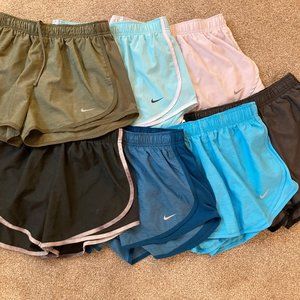 7 pairs nike dri fit athletic shorts